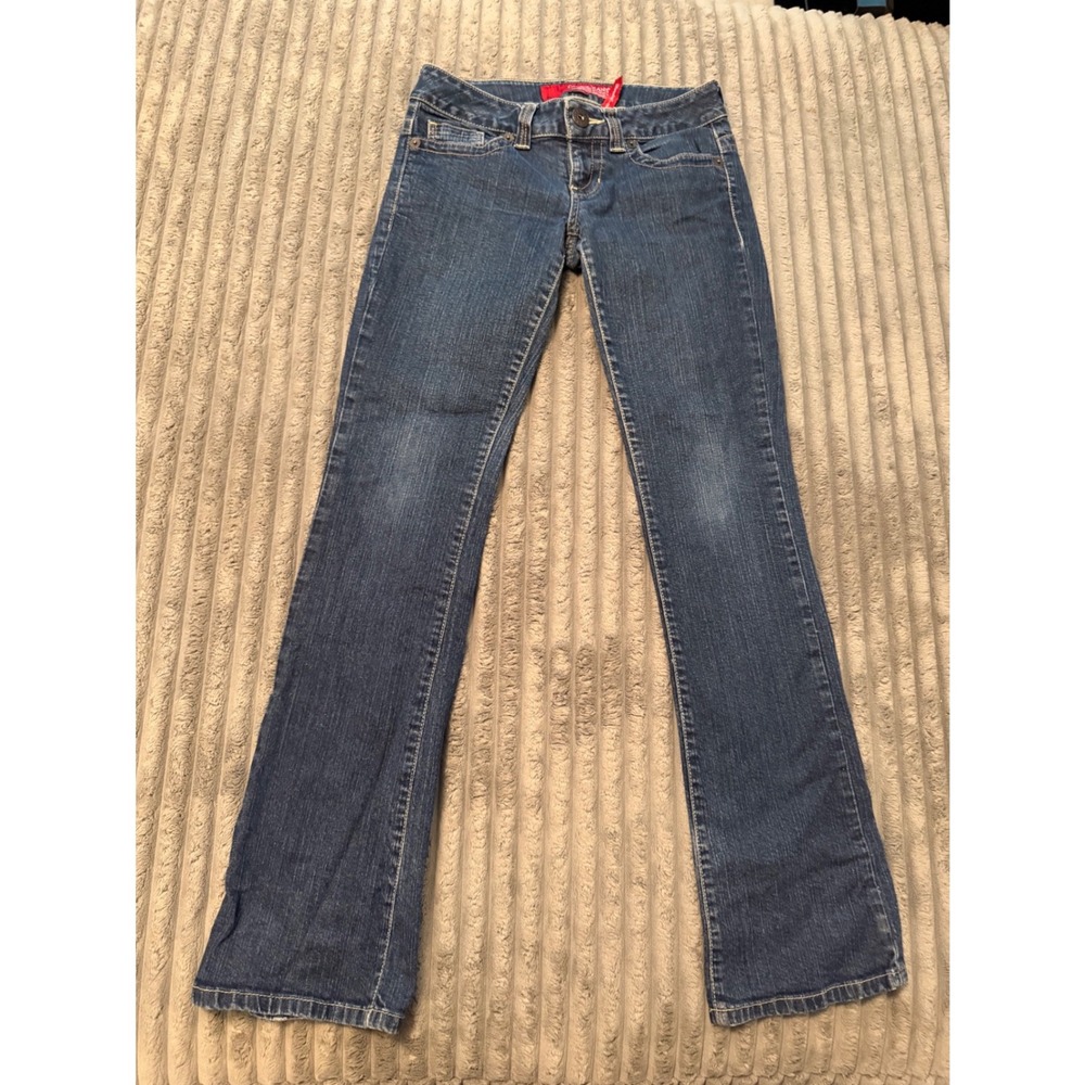 Guess Jeans Daredevil Bootcut Dark Wash Low Rise Stretch Denim Size 27